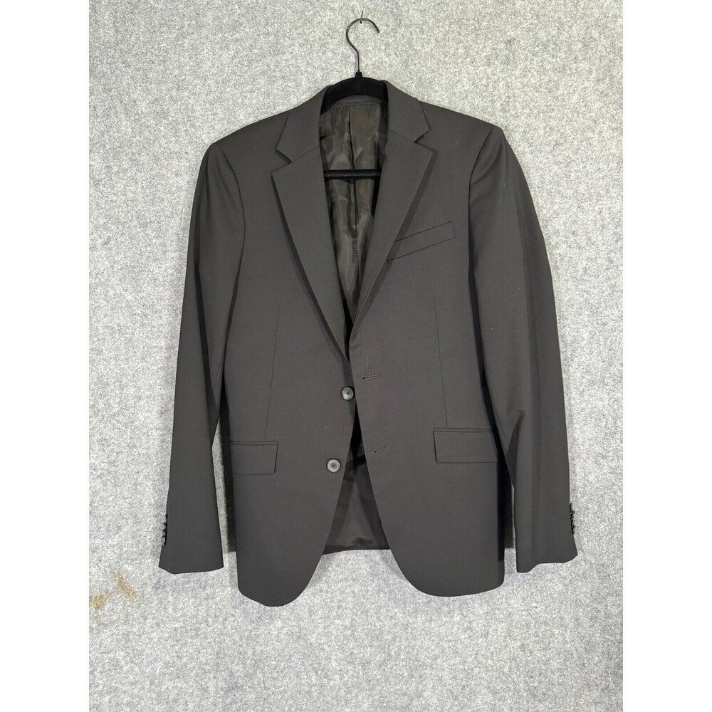 THEORY Blazer Men 36R MALCOLM Black Wool Slim Fit Wool Sport Coat